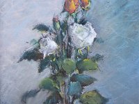 Le rose  Pastello - 24 x 32